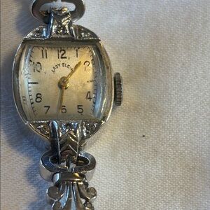 Collectible antique Silver-Tone Women's Bracelet Watch - Silver